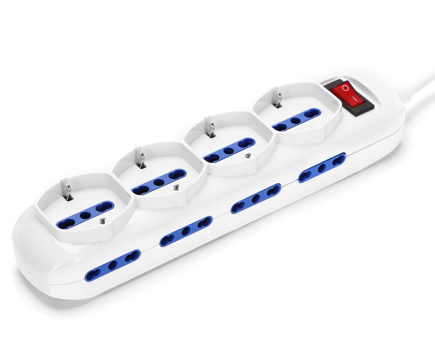 Multipresa a 12 Vie con Inter.16A cavo 1.5mt