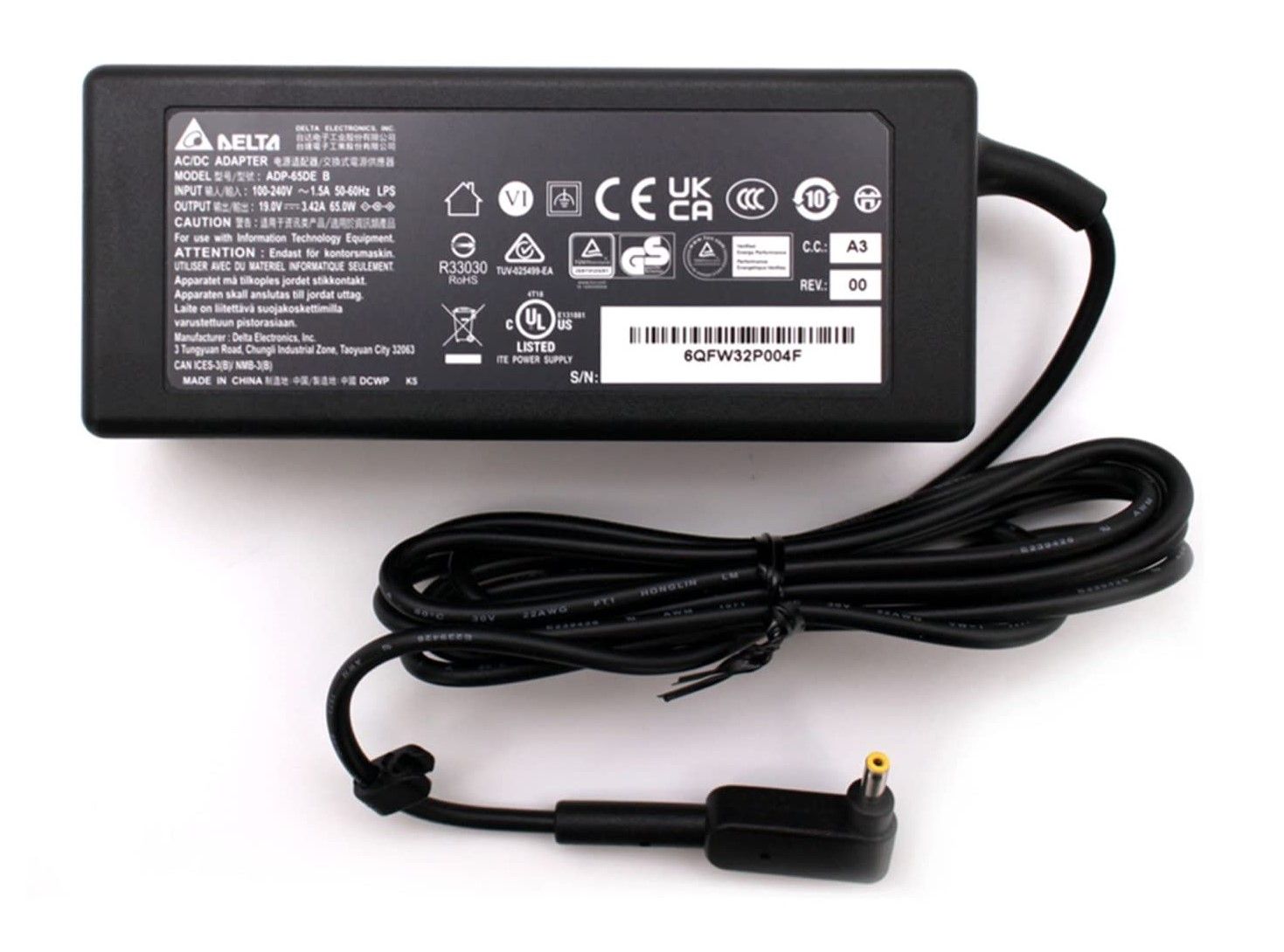 ADP-65DEB1_catalogo-1.jpg Alimentatore Delta 65W per Acer 3x1mm